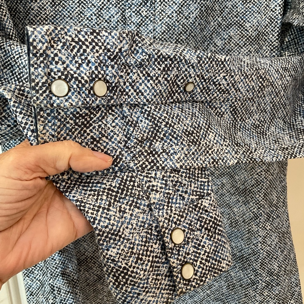 Cremieux Button Down Shirt, Cotton, Snaps, Long Sleeve, Like New, Men’s Sz S - Picture 4 of 13